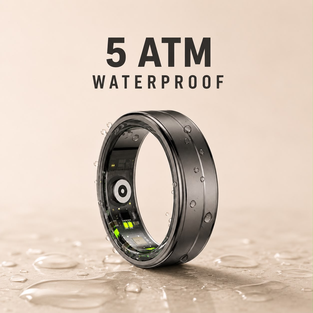 Vortex Core Ring 5 ATM water resistance ready for everyday workouts and showers
